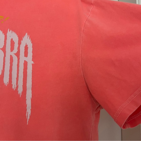 Neon peach/orange snake (cobra) t shirt. Size XS made in turkey. 100% cotton - Picture 9 of 10